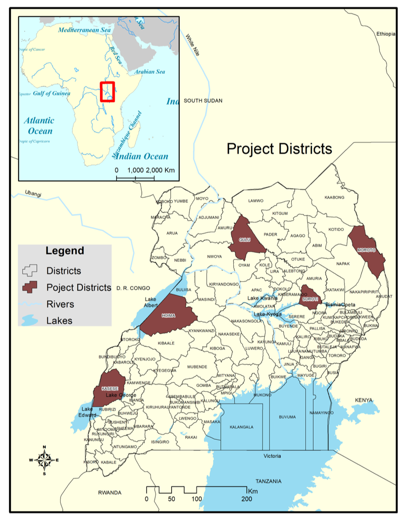 Map of sampling sites
